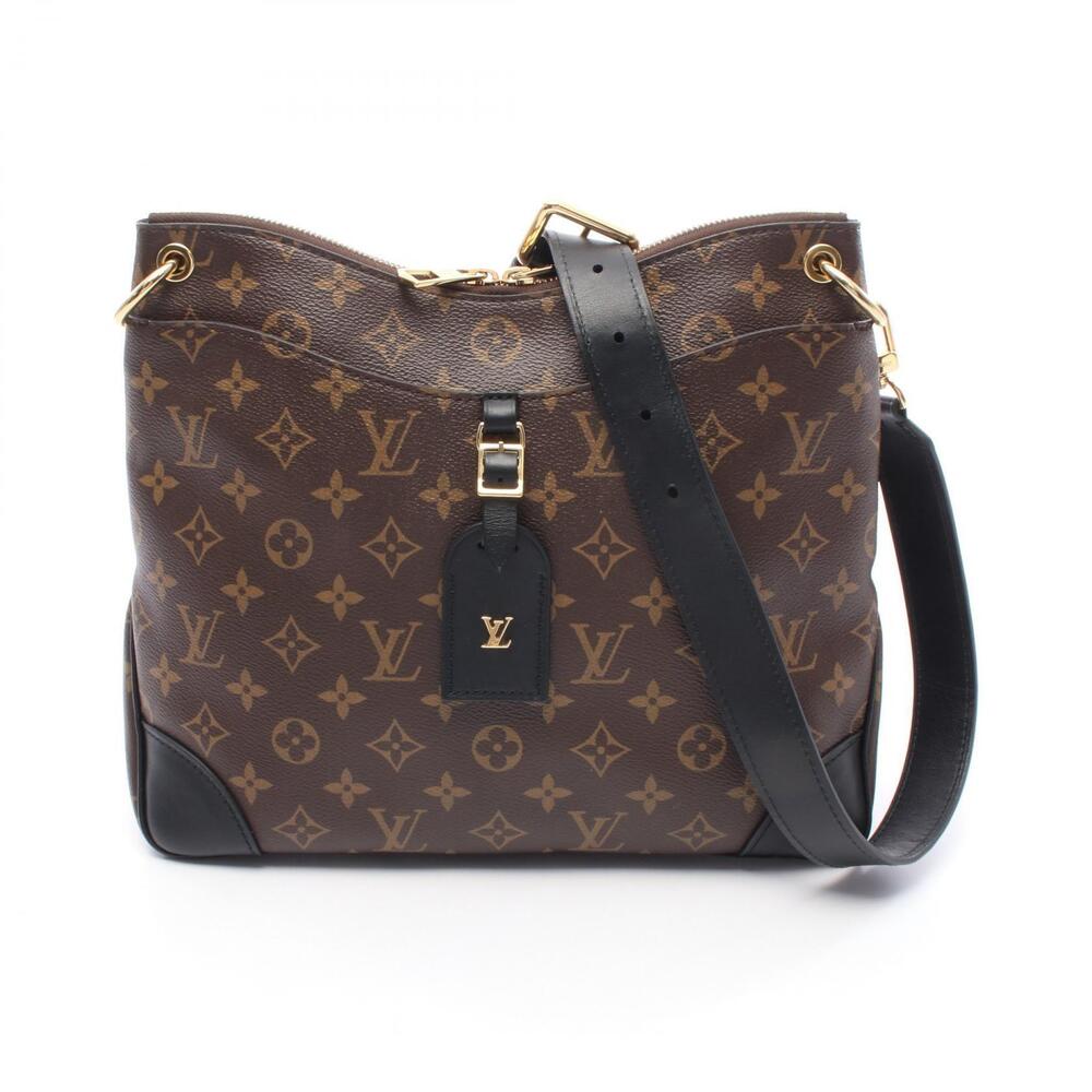 Louis Vuitton Odeon NM Noir Black Shoulder Bag Brown Black - Picture 1 of 4